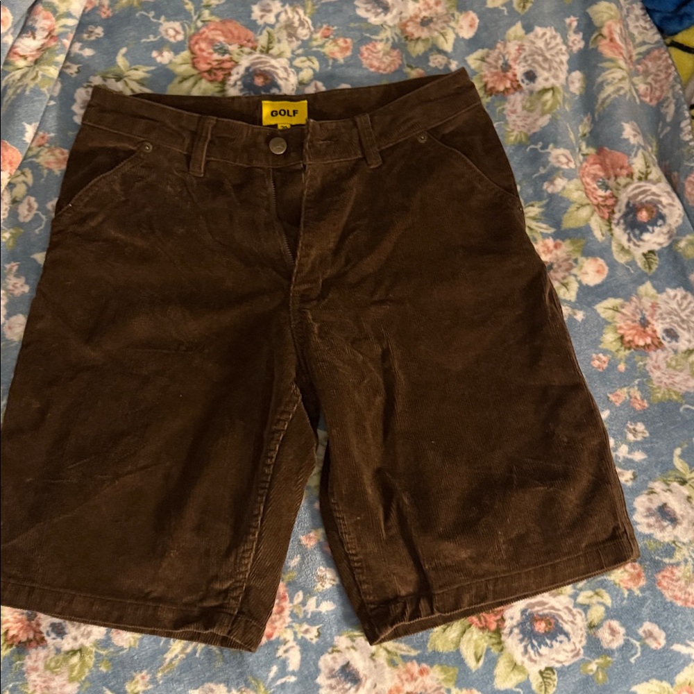 Brown Corduroy Shorts